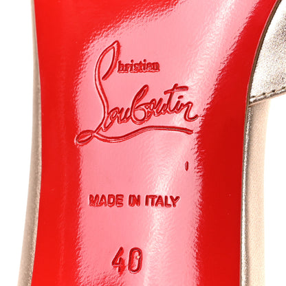Christian Louboutin Metallic Calfskin Iriza Pumps 40 Gold 6 of 8