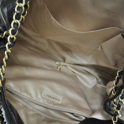 Chanel Lambskin Large Constructivism Tote Black 6 of 10