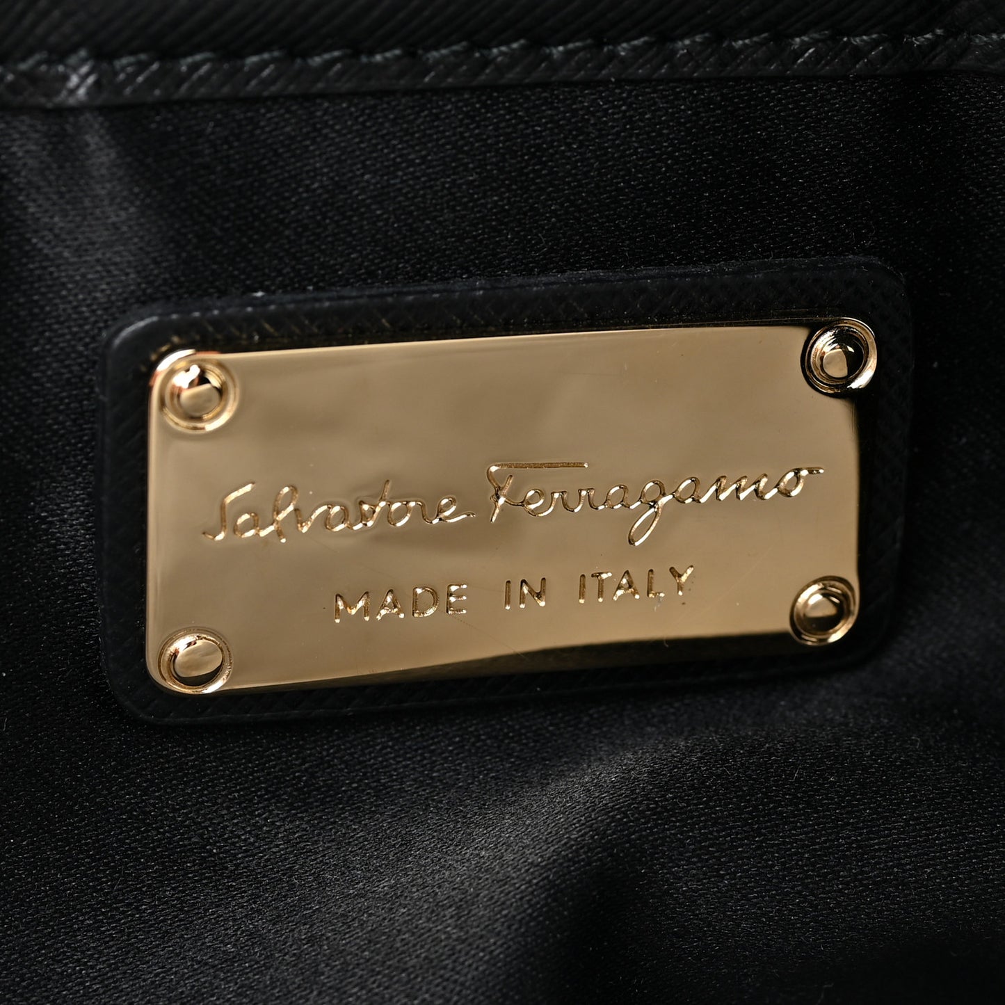 Hammered Calfskin Lydia Bow Camera Bag Black