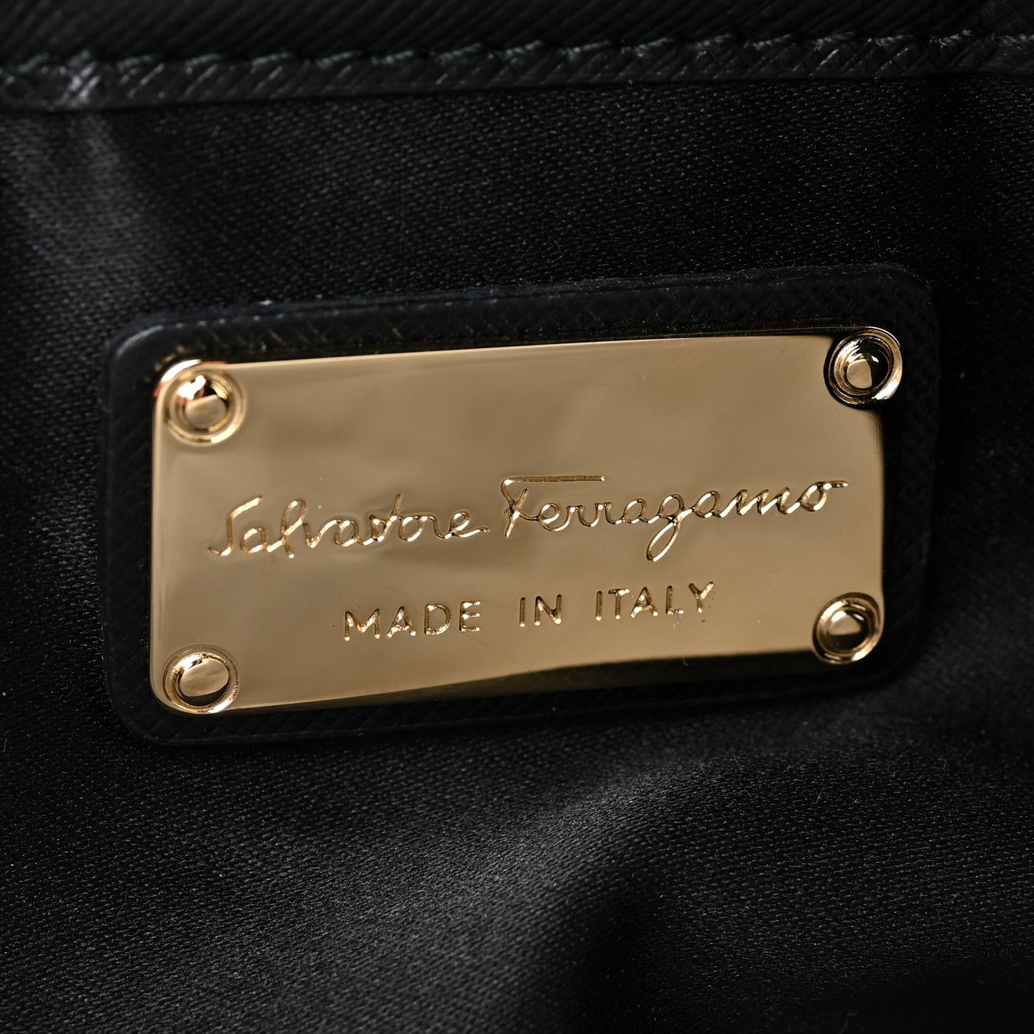 Salvatore Ferragamo Hammered Calfskin Lydia Bow Camera Bag Black 6 of 10