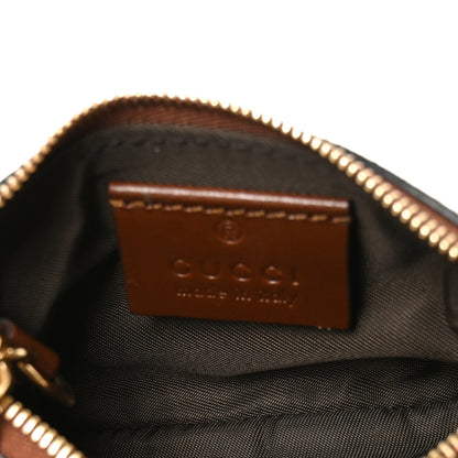 Gucci GG Supreme Monogram Key Case Beige Ebony Cuir 5 of 7