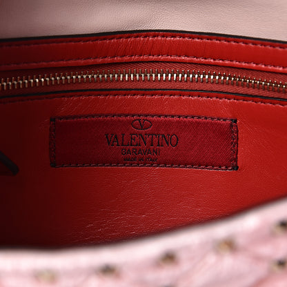 Valentino Garavani Velvet Rockstud Spike Wallet on Chain Water Rose 5 of 9