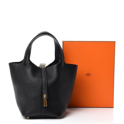 Hermes Taurillon Clemence Picotin Lock 18 PM Black 11 of 11