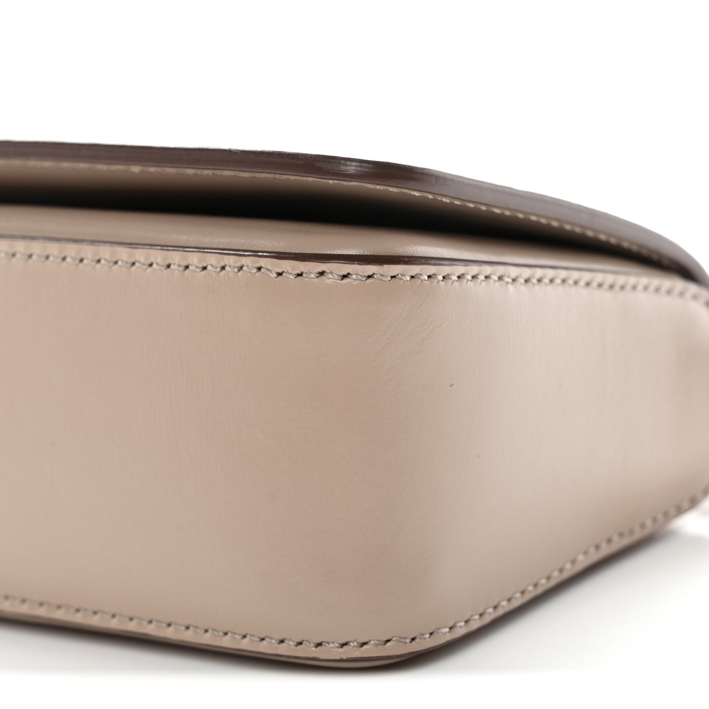 Palmellato Calfskin TF Triple Chain Shoulder Bag Beige