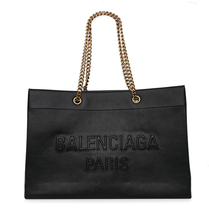 Balenciaga Soft Smooth Calfskin Large Duty Free Tote Black 1 of 10