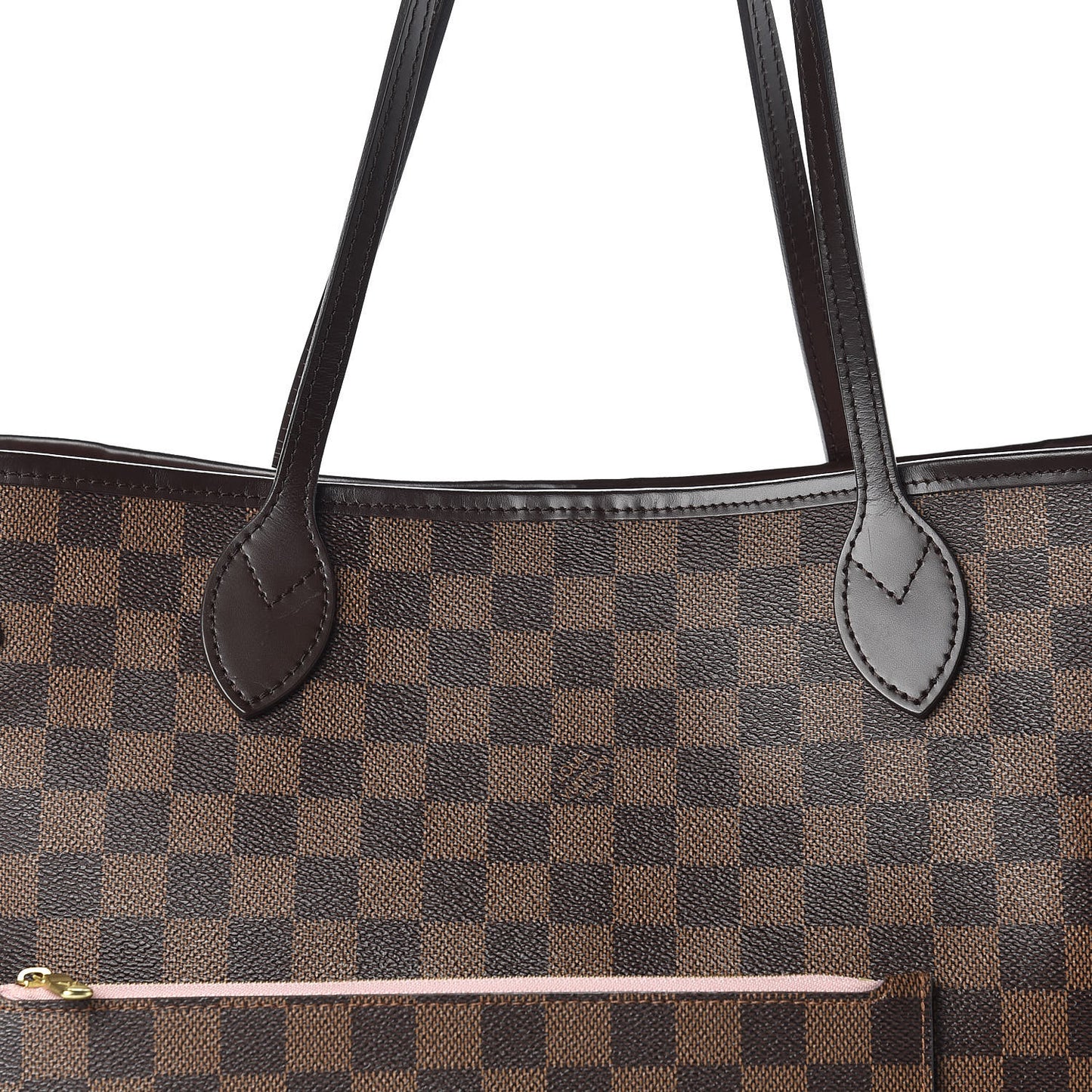 Damier Ebene Neo Neverfull MM Rose Ballerine