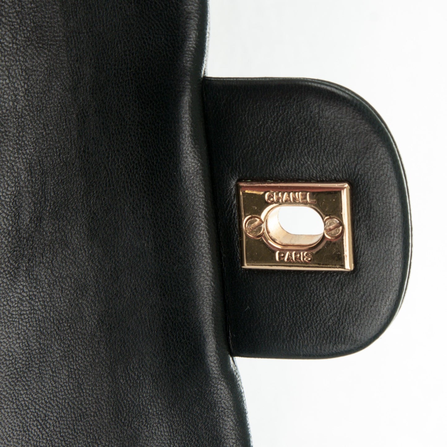 Lambskin Quilted Small Double Flap Black