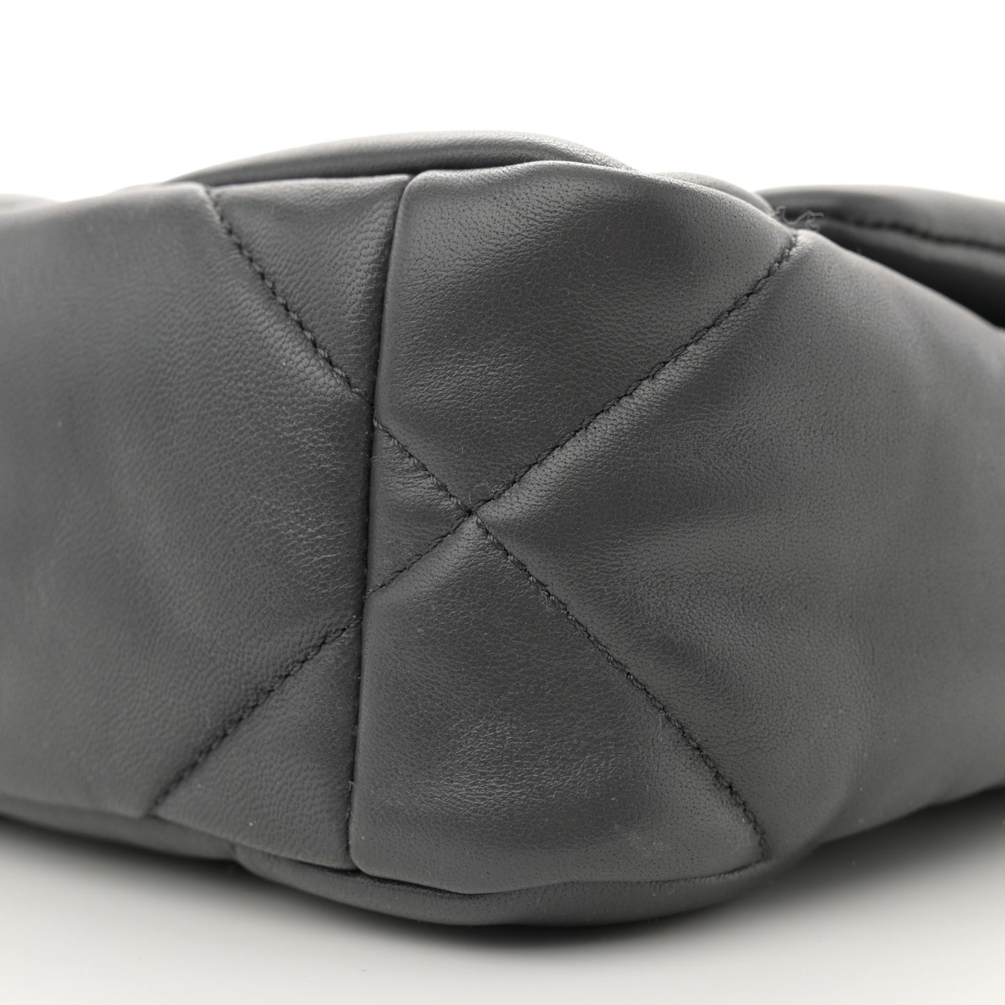 Lambskin Quilted Medium Chanel 19 Flap Dark Grey