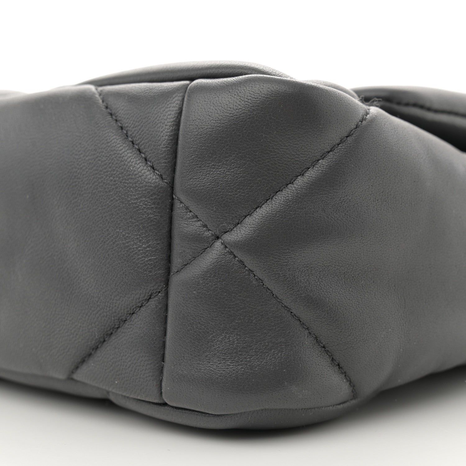Chanel Lambskin Quilted Medium Chanel 19 Flap Dark Grey 10 of 10