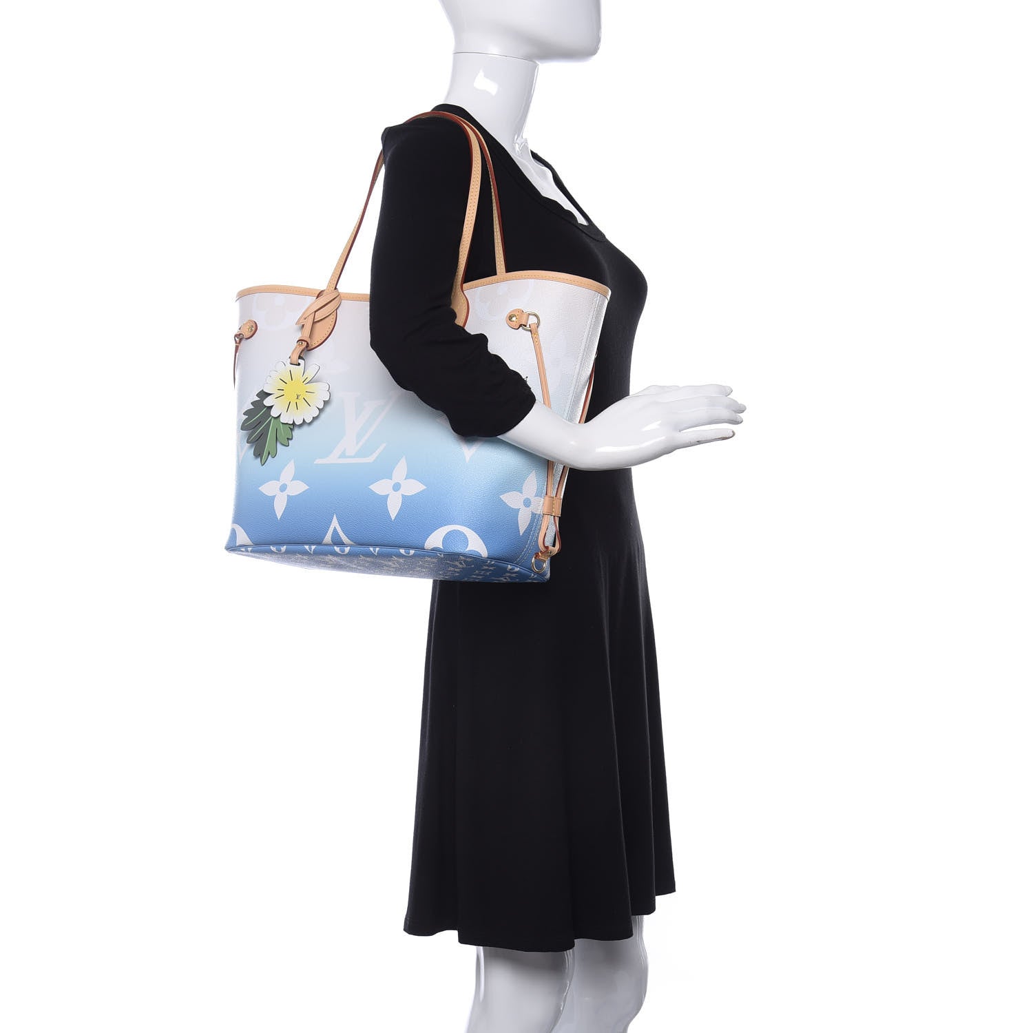 Louis Vuitton Monogram Giant By The Pool Neverfull MM Blue 2 of 9
