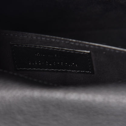 Saint Laurent Grained Calfskin Medium Monogram Sunset Satchel Black 7 of 10