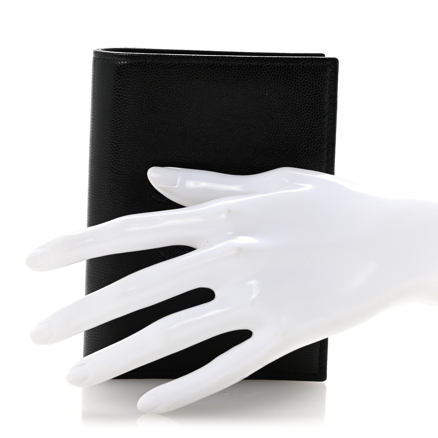 Caviar Timeless Passport Holder Black