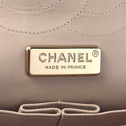 Chanel Metallic Snakeskin Jumbo Double Flap Light Beige 6 of 10