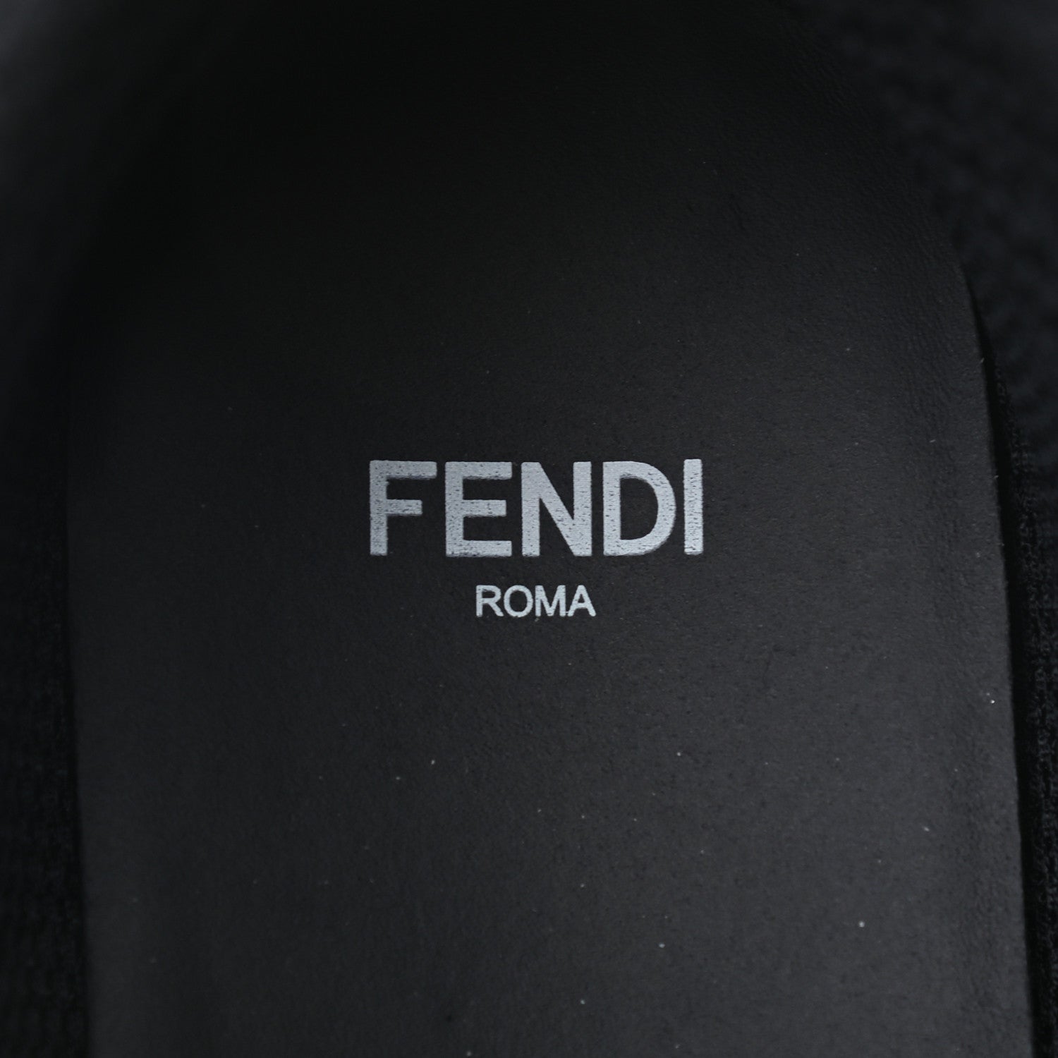 Fendi Nappa Macro FF Embossed High Top Sneakers 38 Black 7 of 8