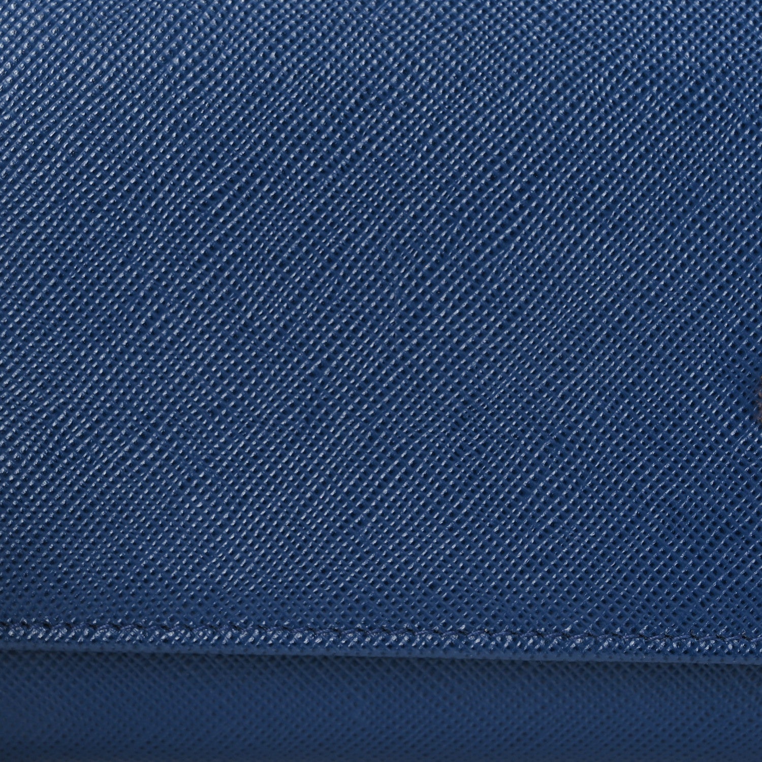Prada Saffiano Metal Oro Chain Wallet Bleuette 12 of 18