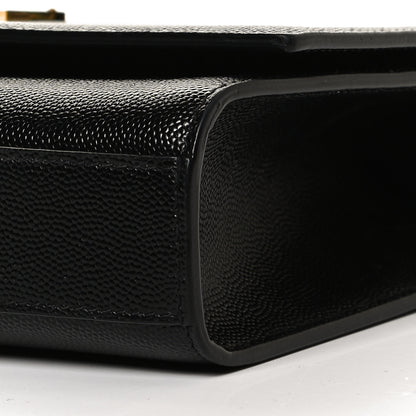 Saint Laurent Grain De Poudre Medium Classic Monogram Kate Satchel Black 10 of 10