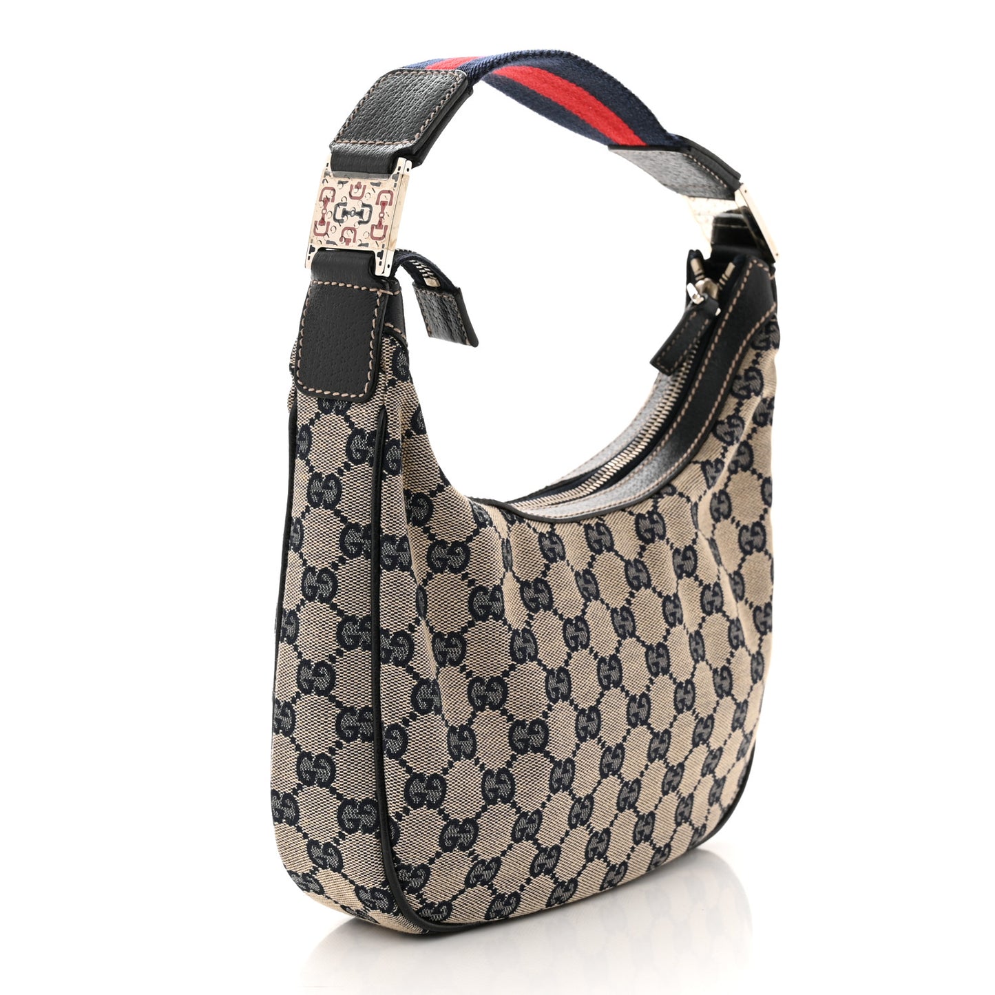 Monogram Web Small Pop Hobo Navy