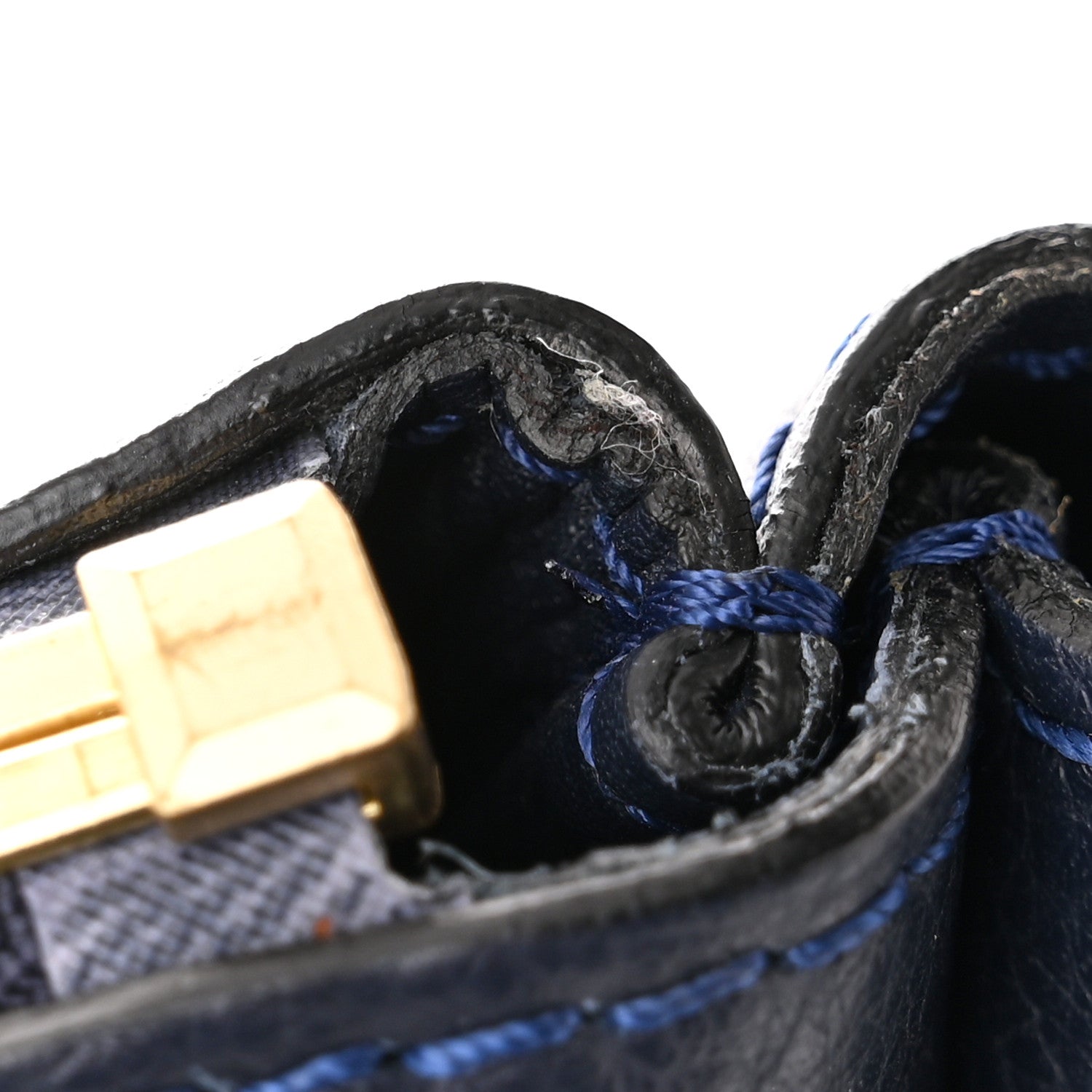 Chloe Calfskin Large Marcie Satchel Royal Navy 12 of 12