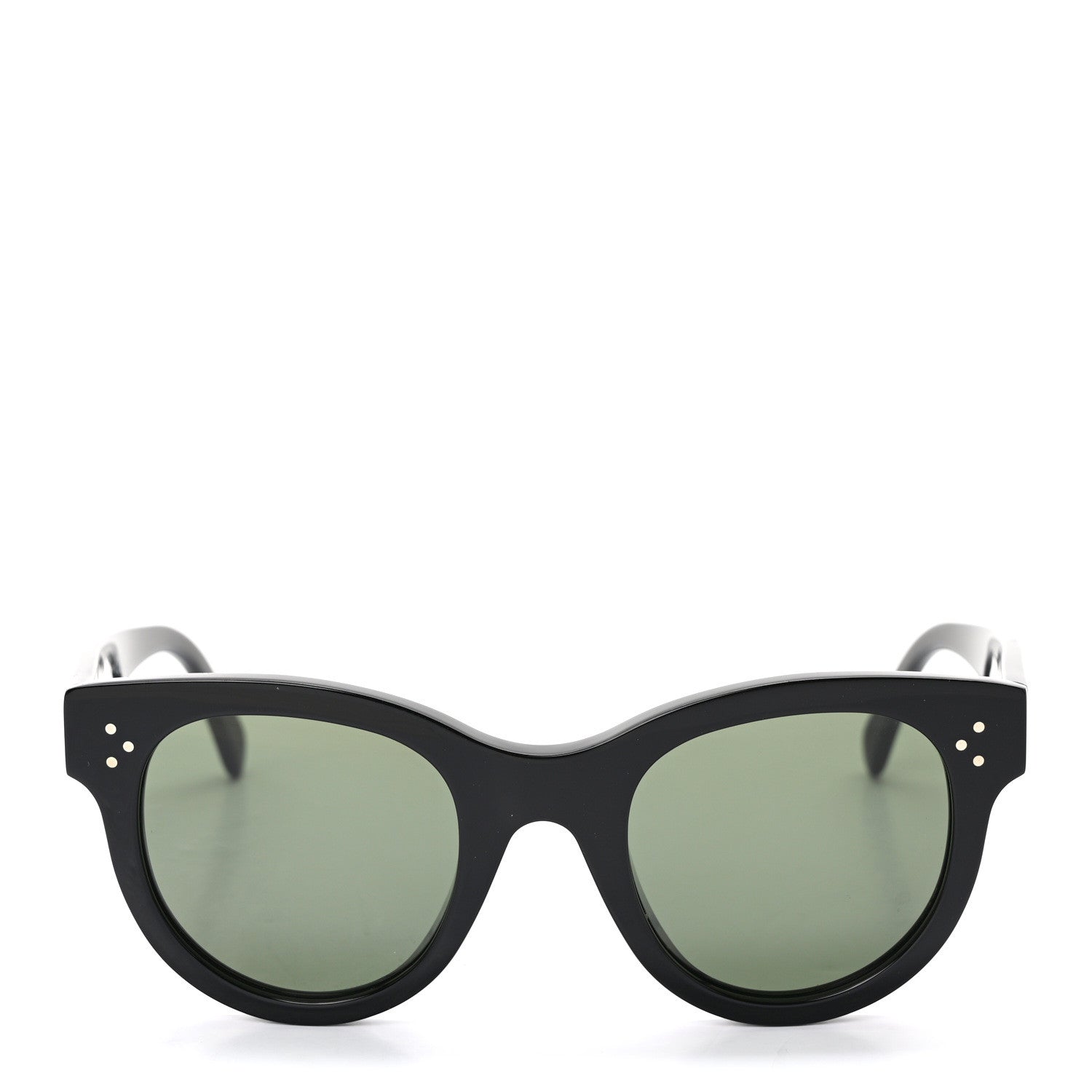 Celine Acetate Studded Mineral Round Sunglasses CL40031N Black 3 of 8