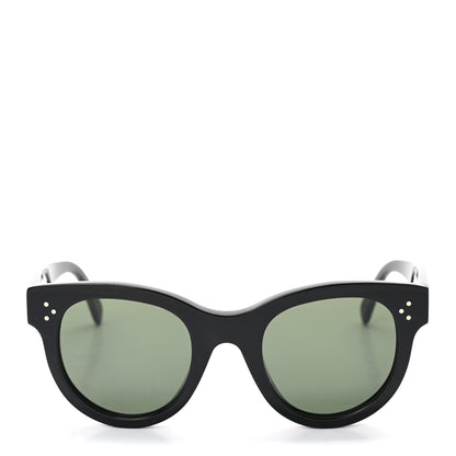 Celine Acetate Studded Mineral Round Sunglasses CL40031N Black 3 of 8