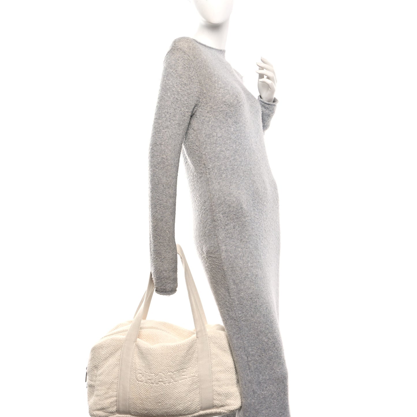 Terry Cotton CC Beach Tote Towel Set Ivory