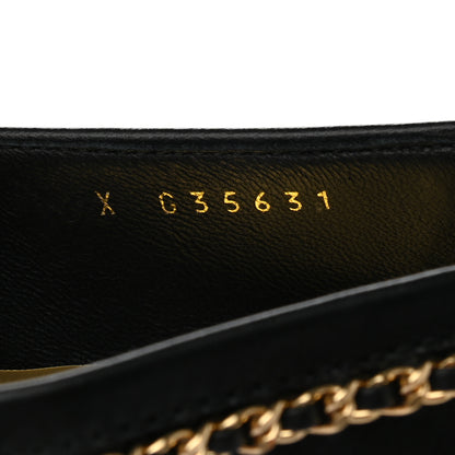 Chanel Lambskin CC Chain Mocassin Loafers 36 Black 8 of 9