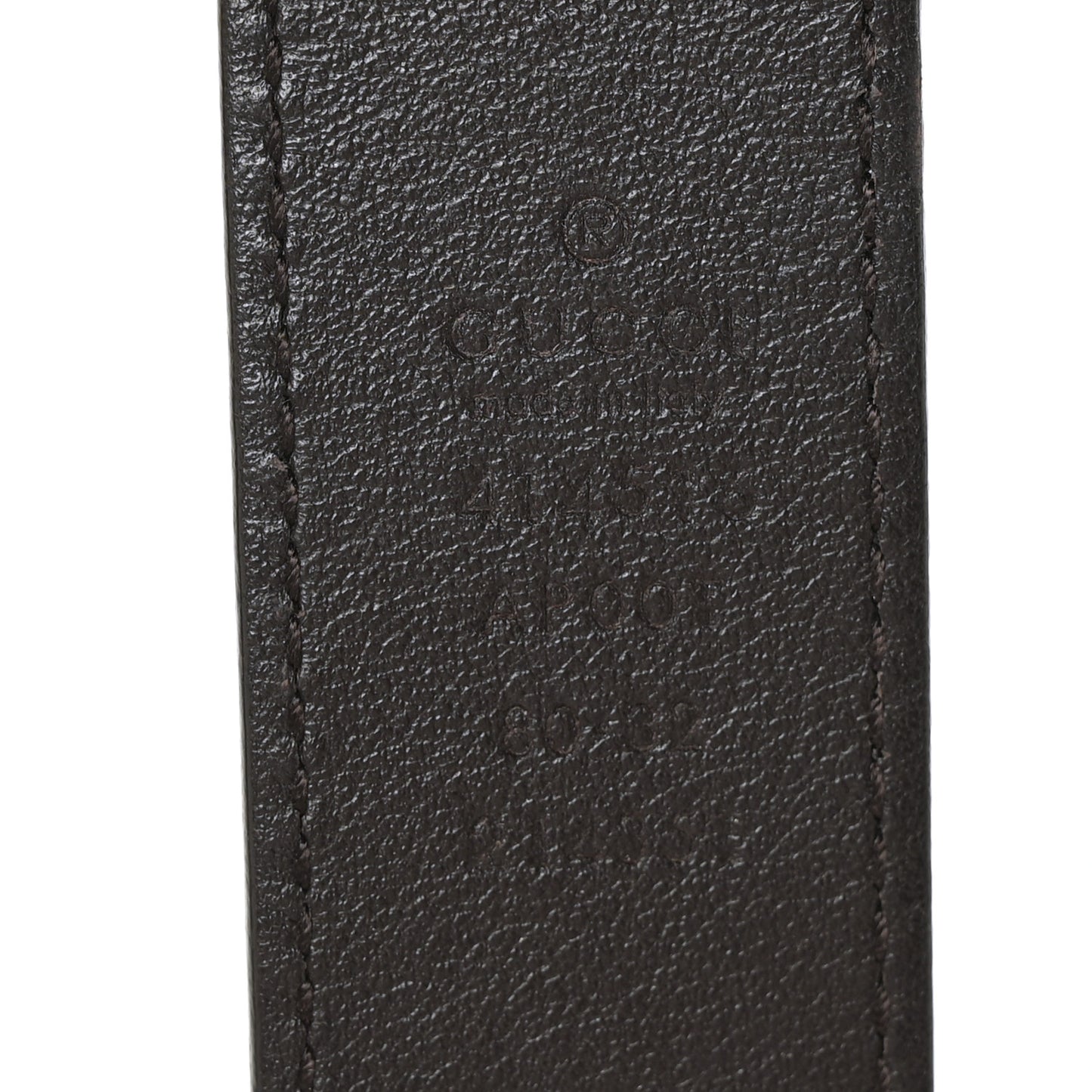 Calfskin Double G 30mm Belt 80 32 Dark Cocoa