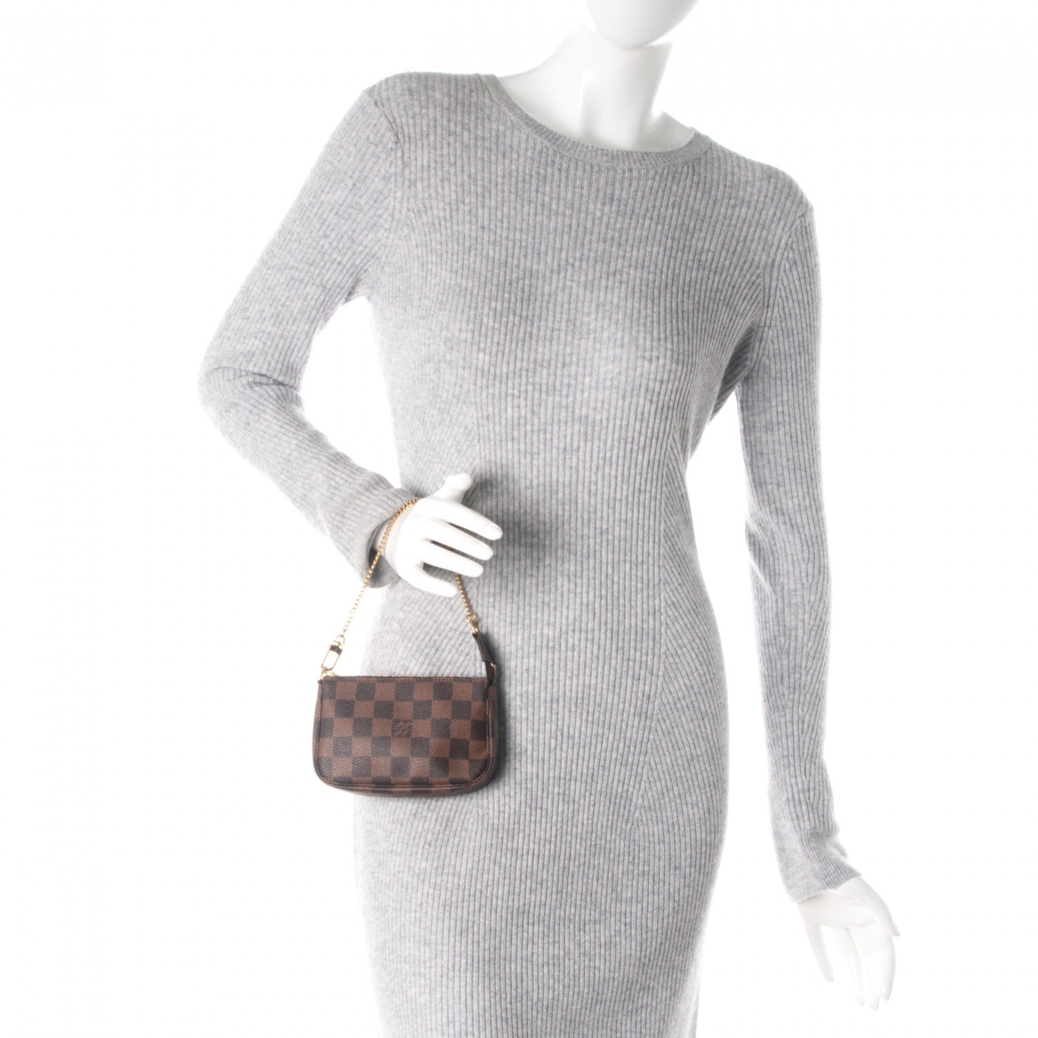 Louis Vuitton Damier Ebene Mini Pochette Accessories 2 of 7