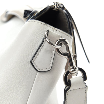 Fendi Vitello Dolce Bird of Paradise Embroidered Medium By The Way Boston Bag White Ice Multicolor 22 of 23