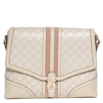 Gucci Guccissima Large Treasure Flap Off White 1 of 17