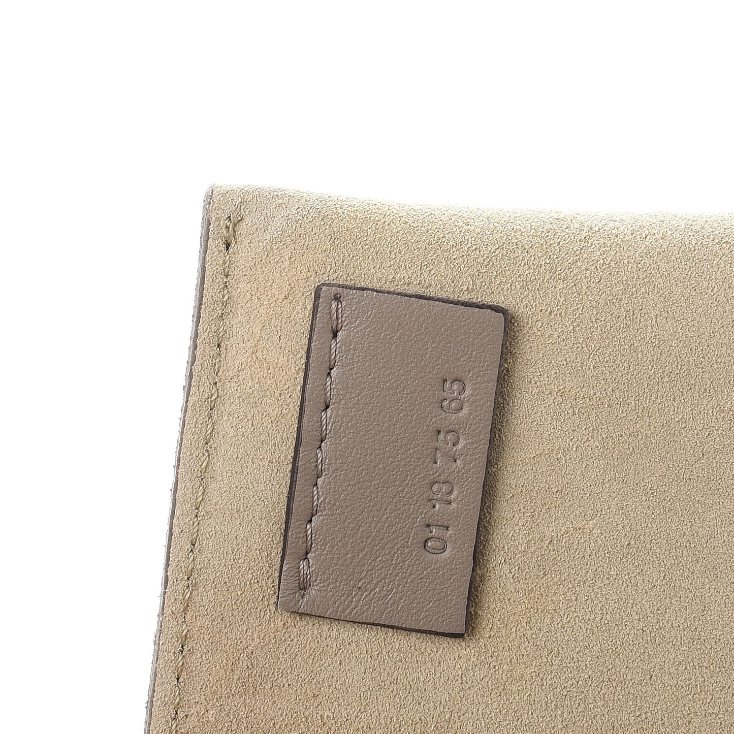 Smooth Calfskin Suede Patchwork Studded Small Pixie Bag Motty Grey