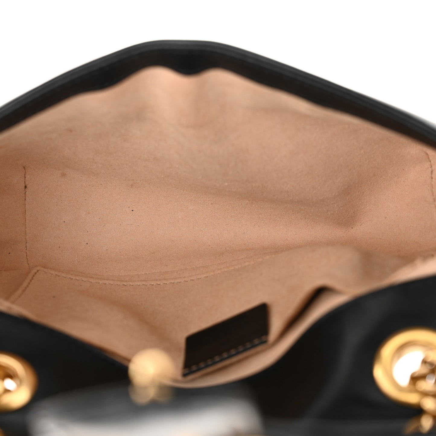 Calfskin Matelasse Mini GG Marmont Shoulder Bag Black