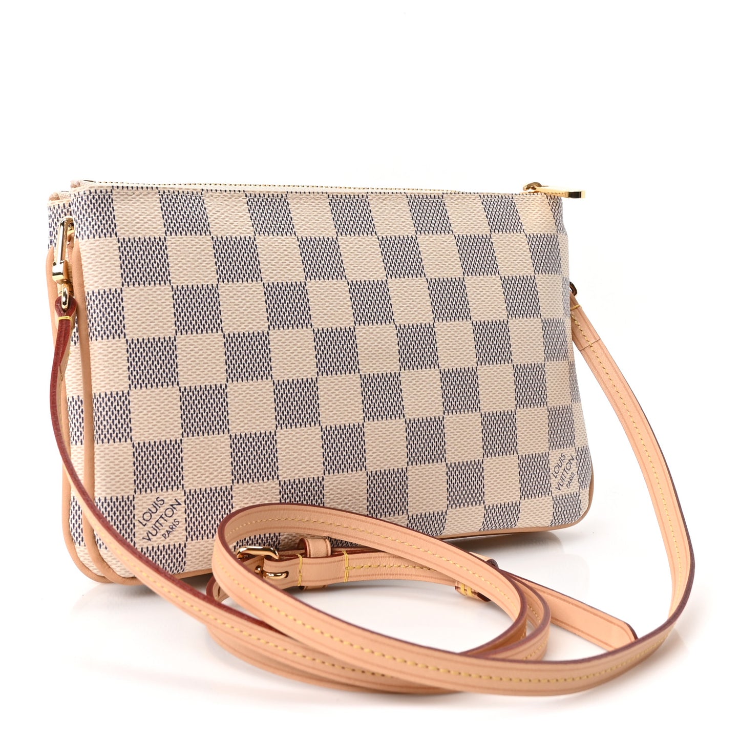 Damier Azur Double Zip Pochette
