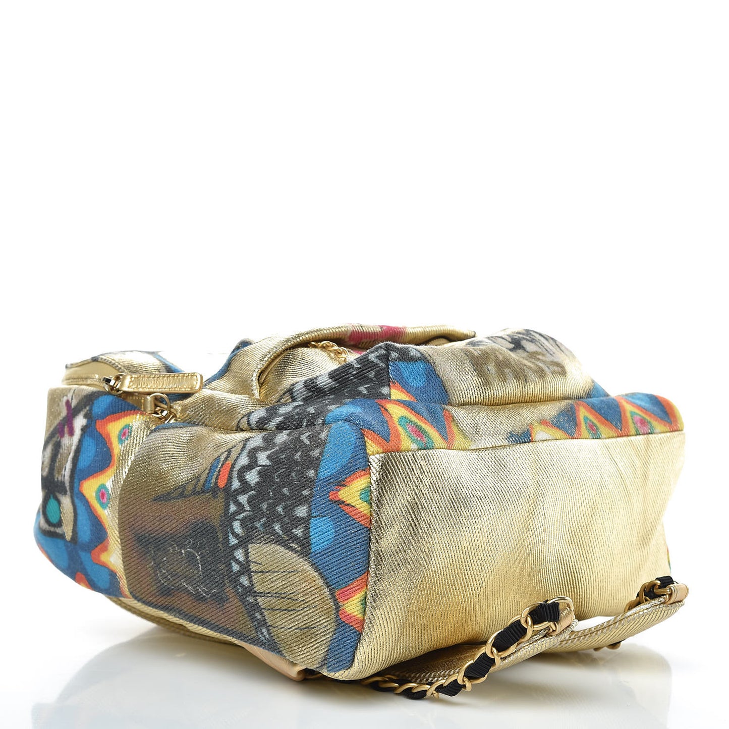 Graffiti Printed Canvas Street Spirit Backpack Multicolor
