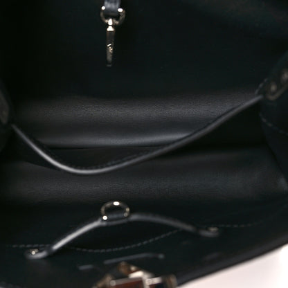 Louis Vuitton LV X YK Taurillon Capucines MM Black 5 of 10