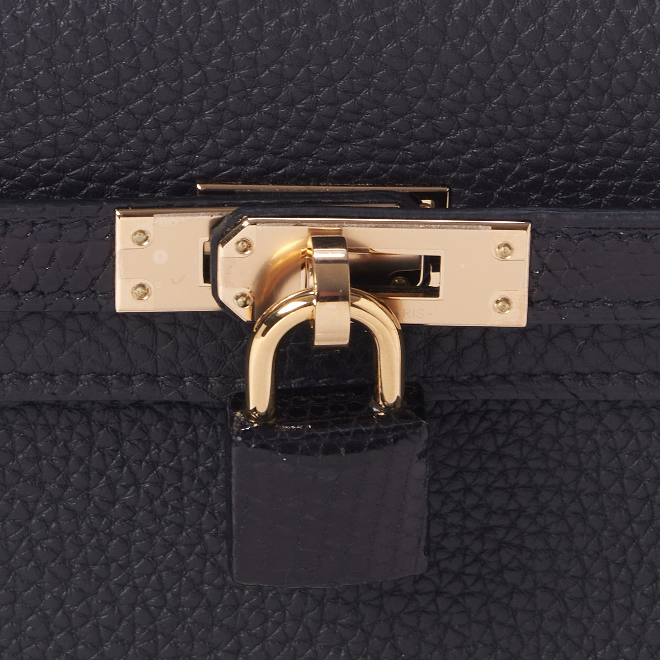 Hermes Togo Lizard Kelly Retourne Touch 25 Black 22 of 34