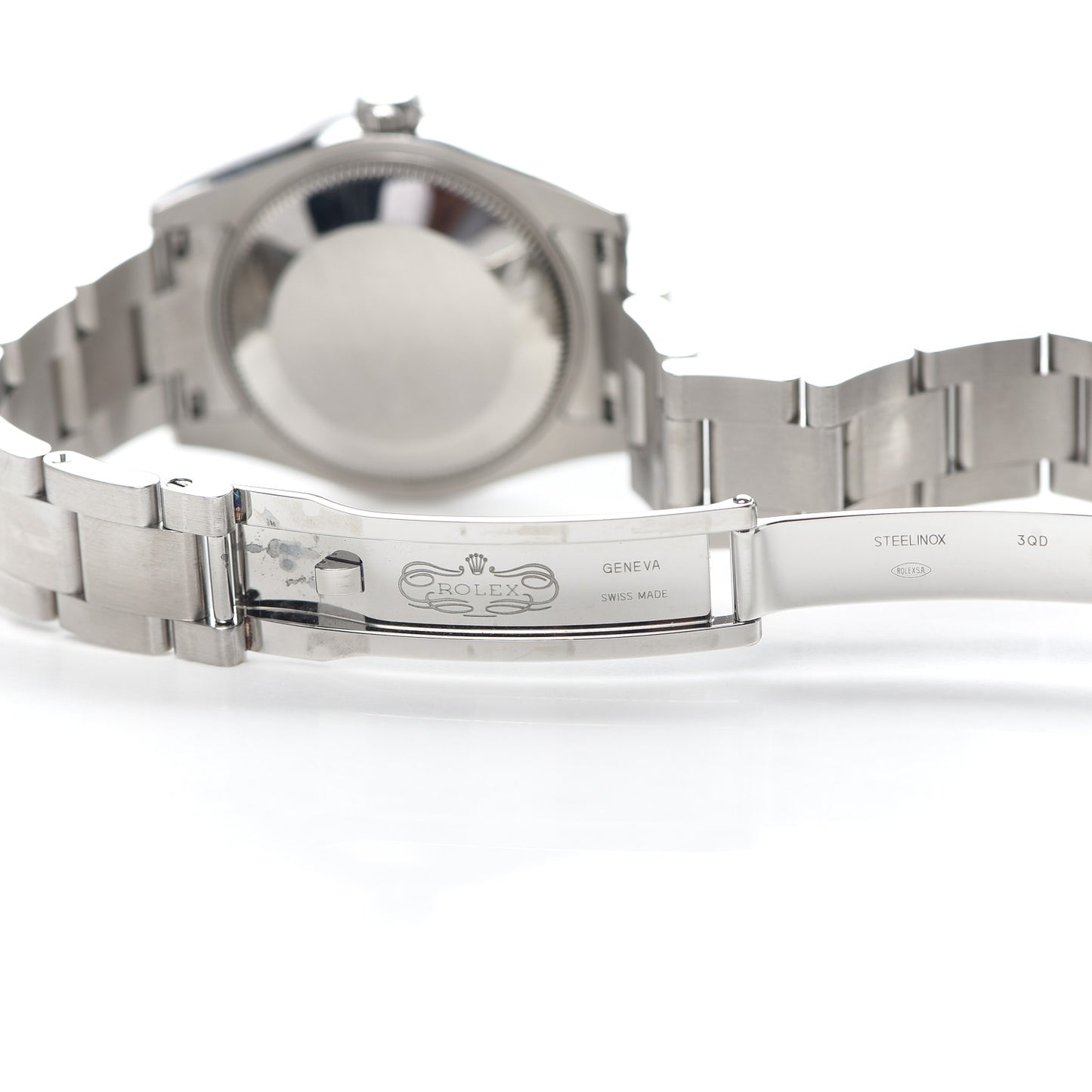 Stainless Steel 31mm Oyster Perpetual Watch Black Roman 177200