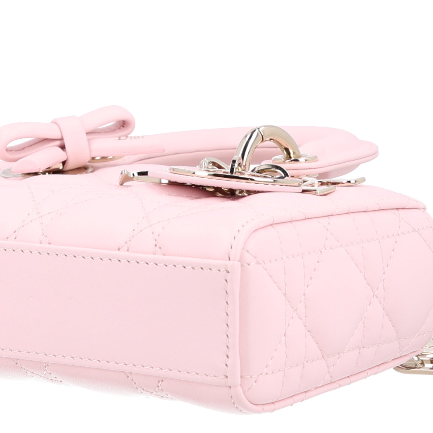 Lambskin Cannage Mini Lady D-Joy Soupir Pink