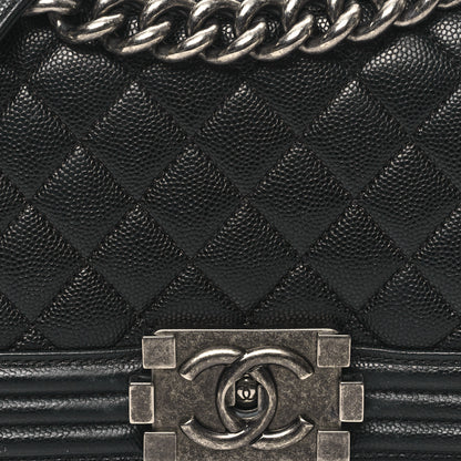 Chanel Caviar Quilted Small Boy Flap Black 8 of 12