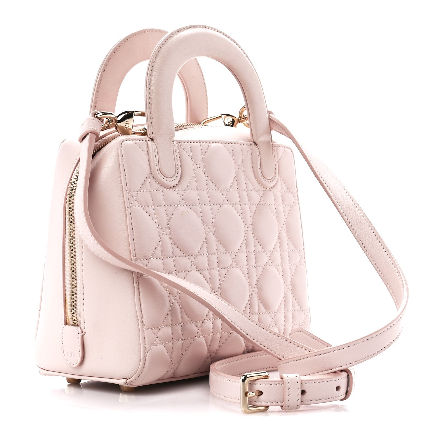 Christian Dior Lambskin Cannage Lily Tote Light Pink 3 of 11
