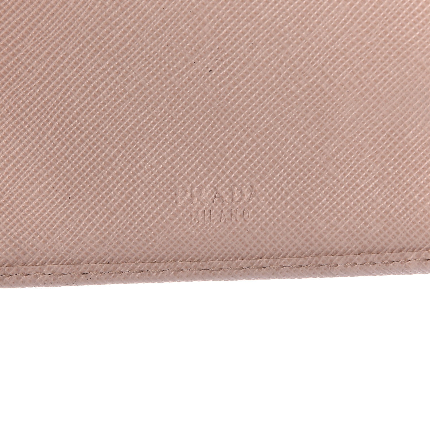 Prada Saffiano Metal Continental Flap Wallet Cipria 6 of 13