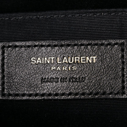 Saint Laurent Tweed Calfskin Monogram Lou Camera Bag Black 6 of 10