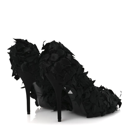 Balenciaga Satin Pointed Marie A Bows All Over 110mm Pumps 40 Black 5 of 11