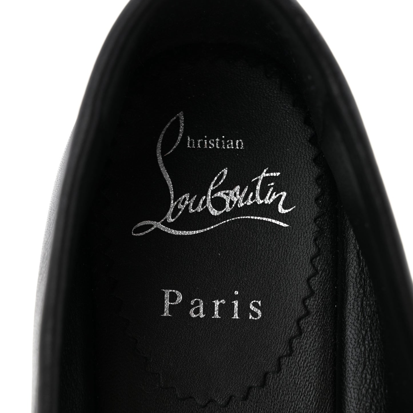 Calfskin Womens Loafers 38.5 Black White