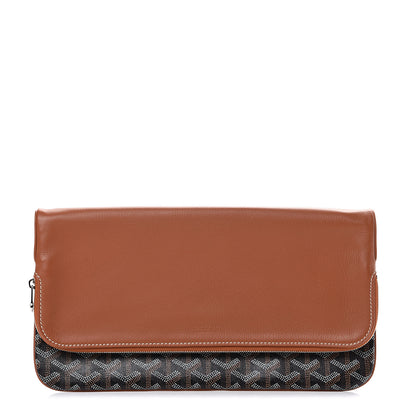 Goyard Goyardine Sainte Marie Soft Clutch Black Gold 1 of 10