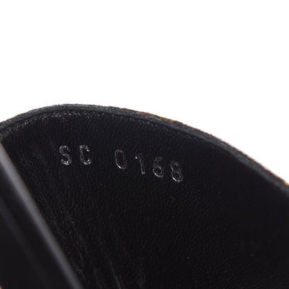Louis Vuitton Patent Calfskin Monogram LV Black Heart Flat Mules 39 Cacao 8 of 8