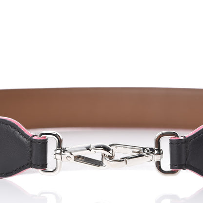 Fendi Vitello Dolce Plexiglass Bi-Color Studded Strap You Black Brownie Multicolor 4 of 4