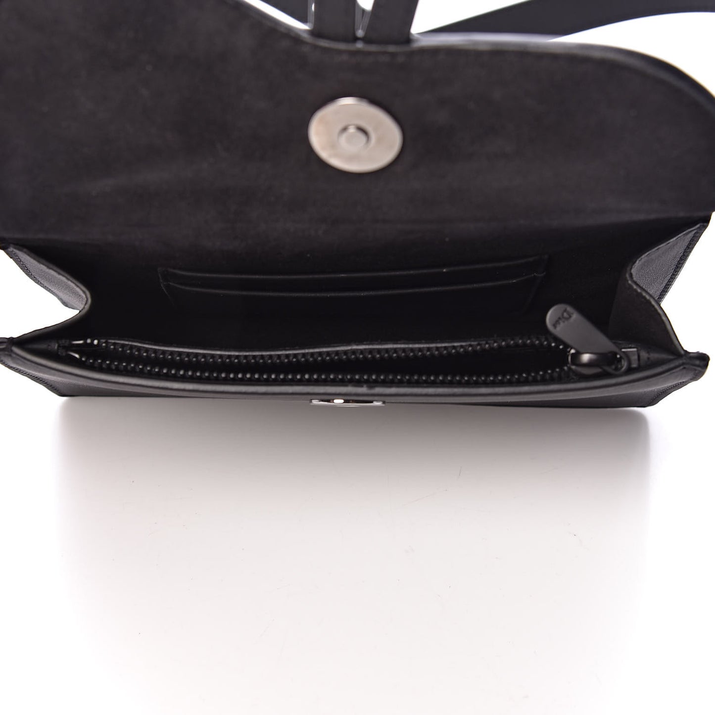 Ultra Matte Calfskin Saddle Belt Bag Black