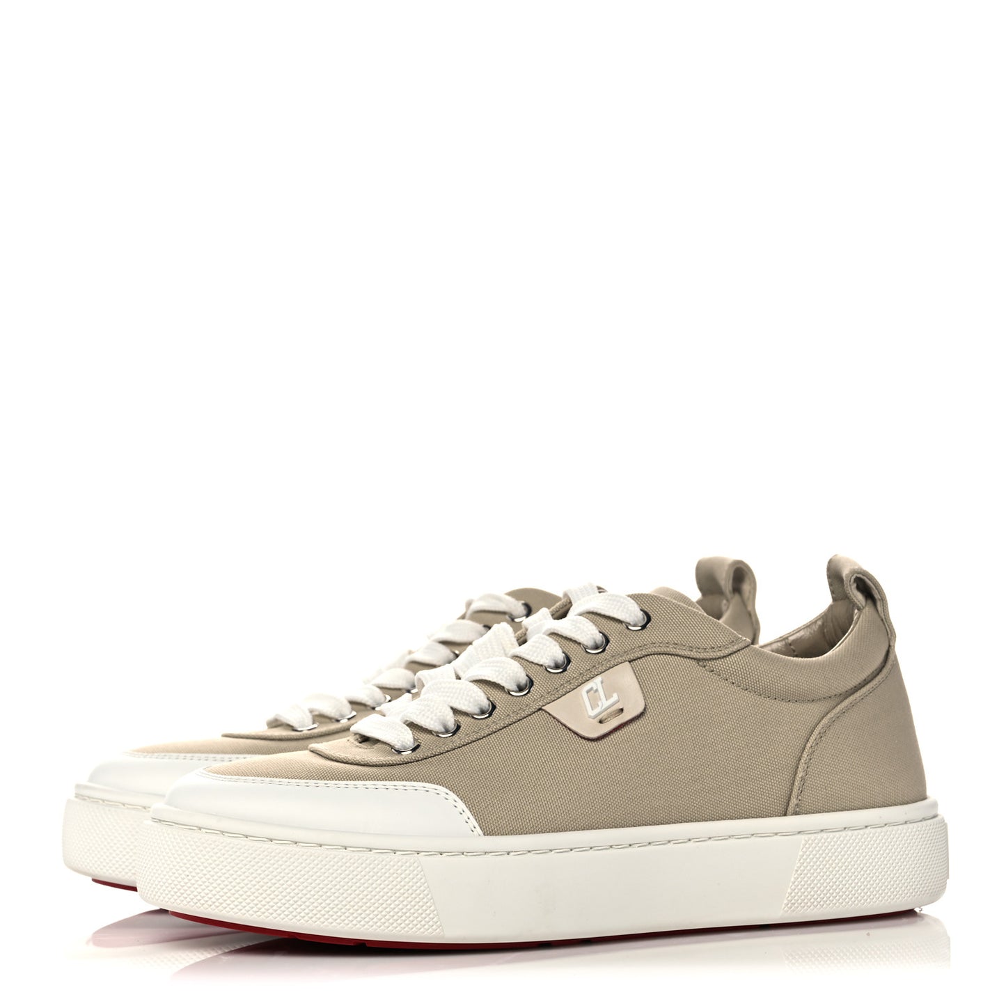 Canvas Simplerui Flat Sneakers 38.5 Beige White