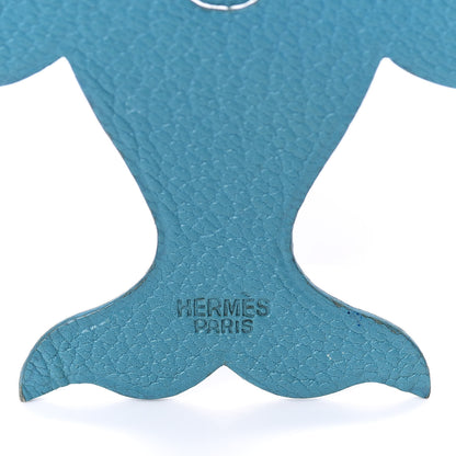 Hermes Chevre Mysore Dolphin Pikabook Bookmark Turquoise 3 of 3